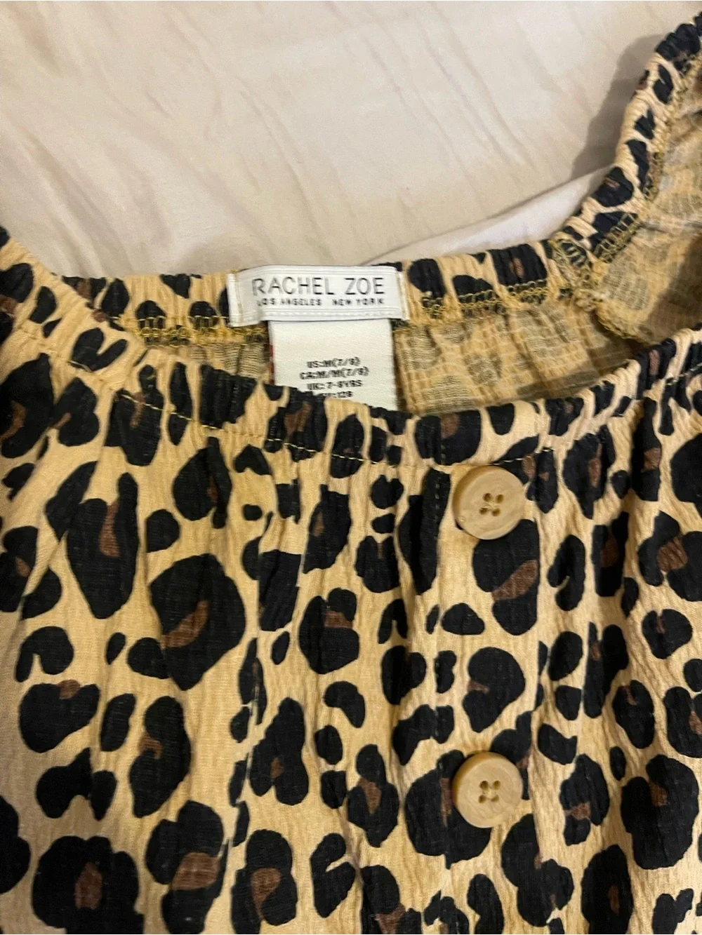 Rachel Zoe Leopard Print Two-Piece Set - Tan & Black